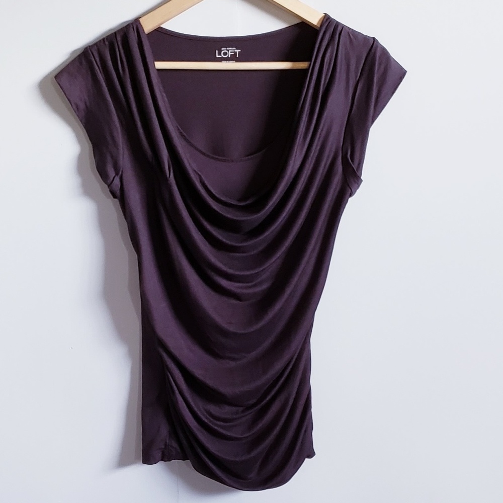 LOFT Drape Front Top